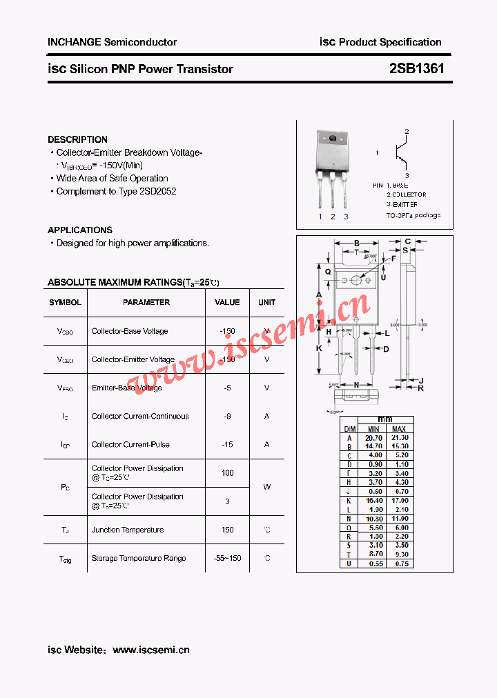 2SB1361_5024657.PDF Datasheet