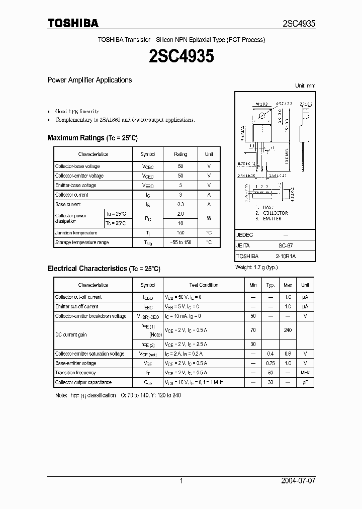 2SC493504_5034429.PDF Datasheet