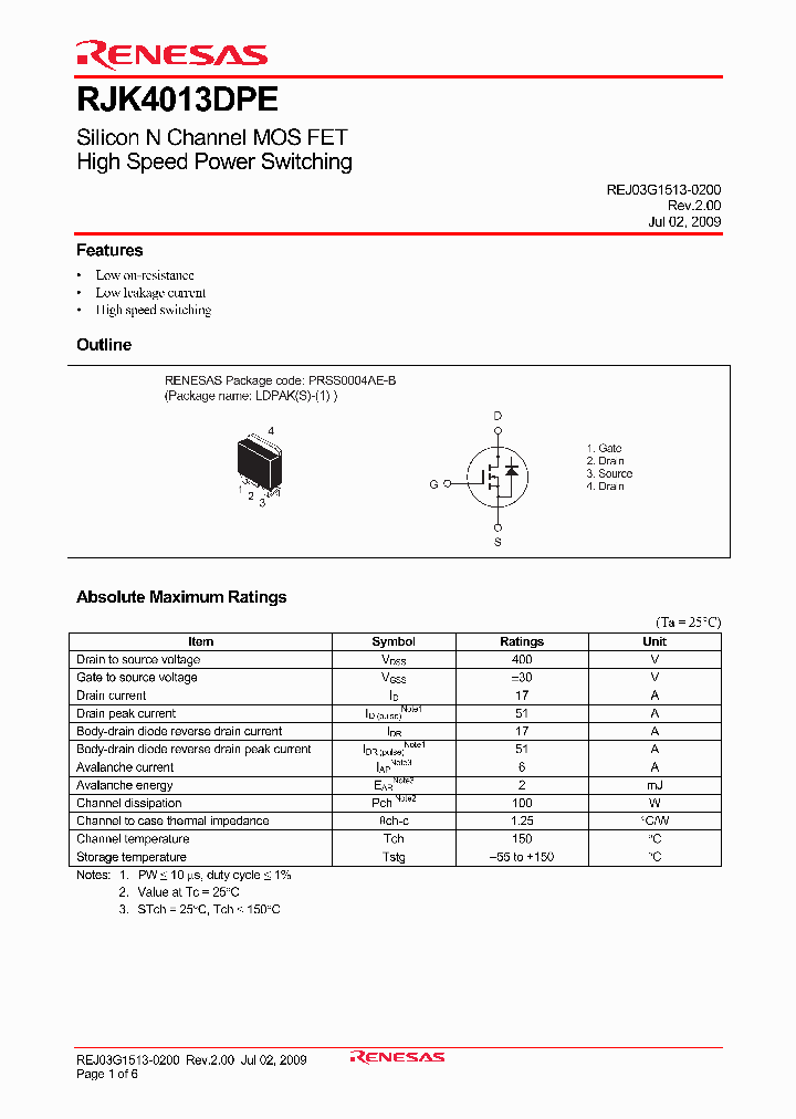 RJK4013DPE09_5034913.PDF Datasheet