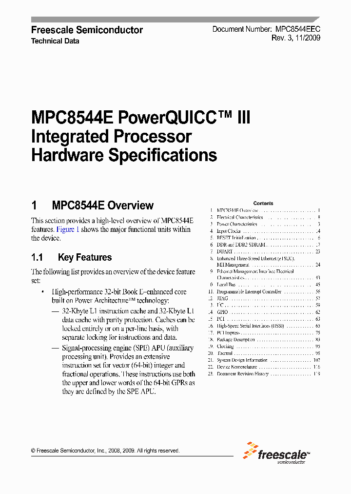 MPC8544BVTALF_5035527.PDF Datasheet