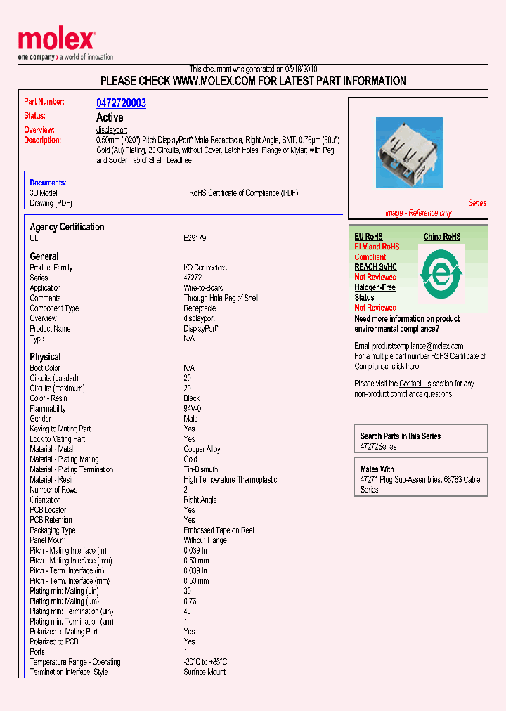 47272-0003_5037074.PDF Datasheet