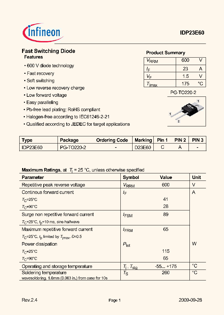 IDP23E6009_5046402.PDF Datasheet