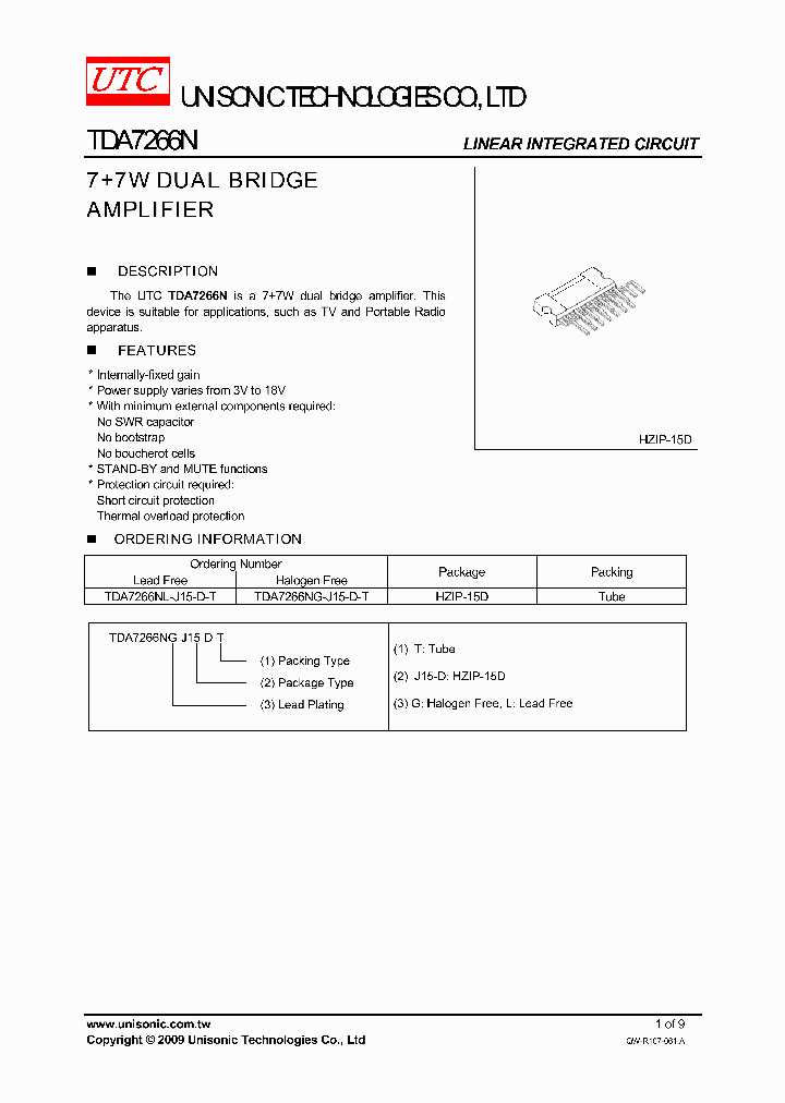 TDA7266N_5047631.PDF Datasheet