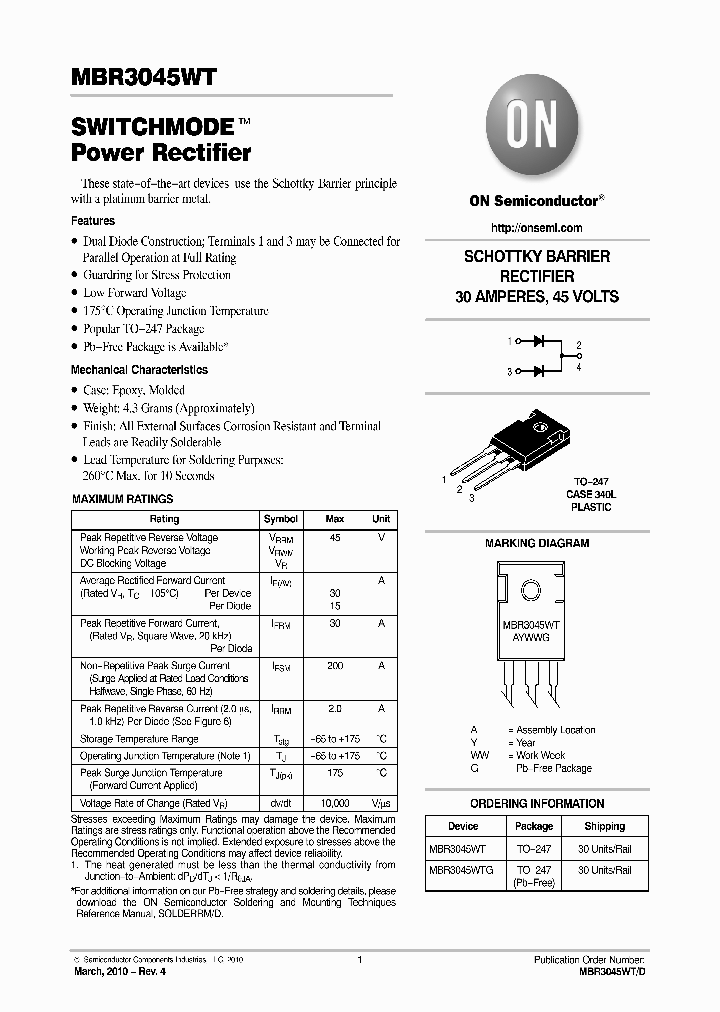 MBR3045WTG_5049922.PDF Datasheet