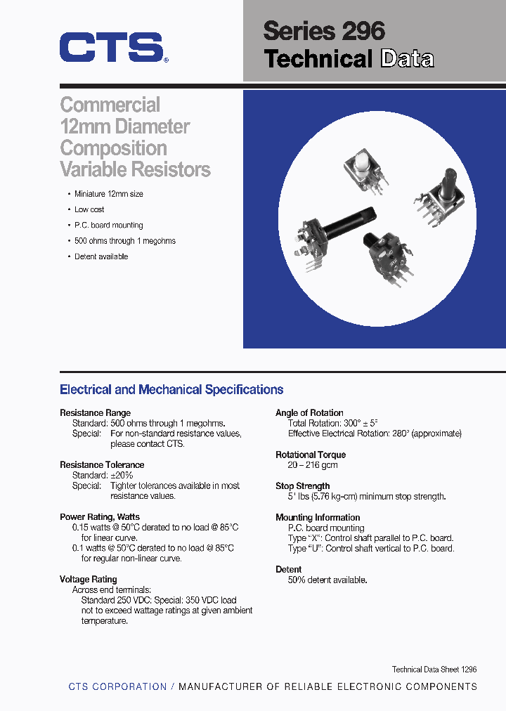 296XA501A2B_5051675.PDF Datasheet