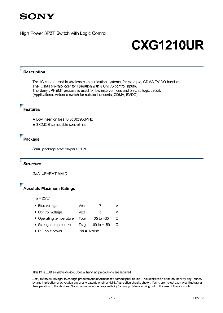 CXG1210UR_5053484.PDF Datasheet