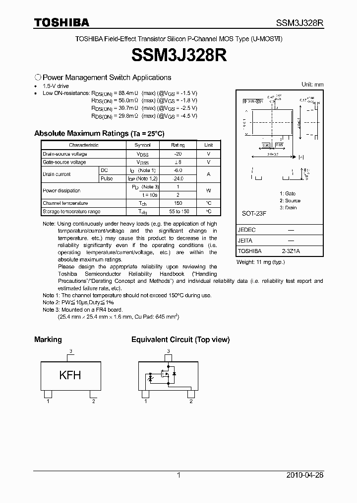 SSM3J328R_5054588.PDF Datasheet