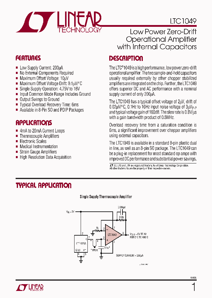 LTC1049CN8_5054690.PDF Datasheet