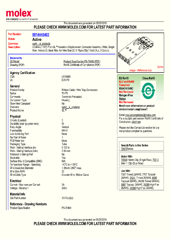 0014445403_5054935.PDF Datasheet