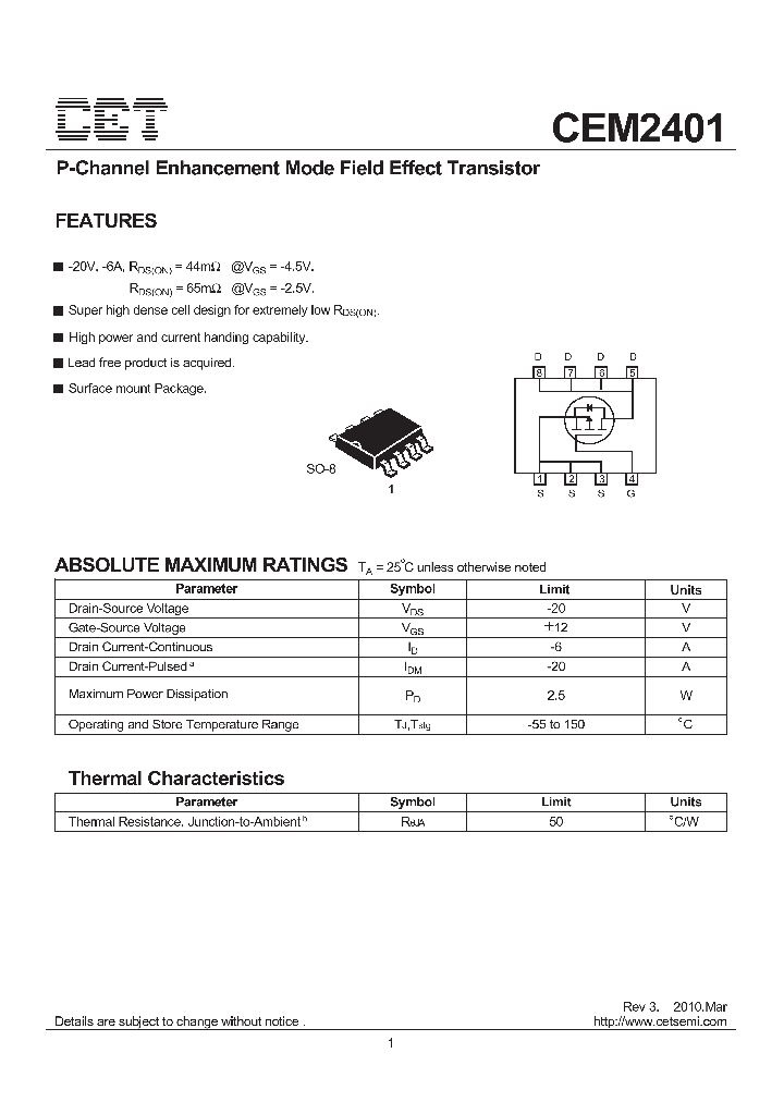 CEM2401_5065524.PDF Datasheet