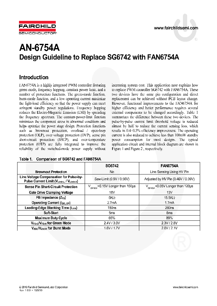 FAN6754A_5067730.PDF Datasheet