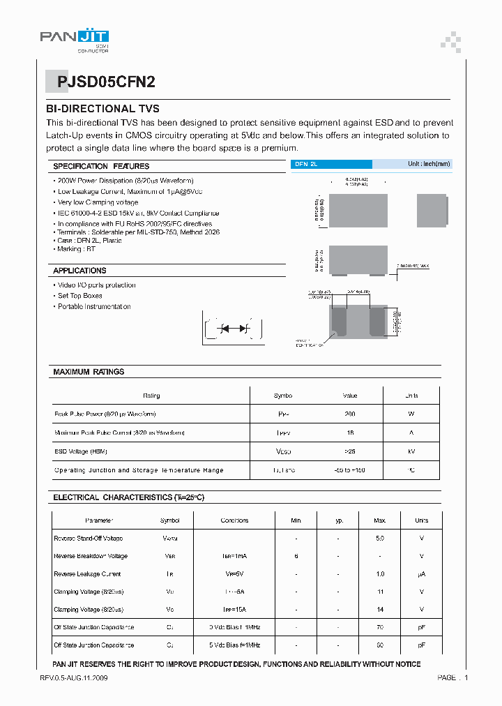 PJSD05CFN2_5067919.PDF Datasheet