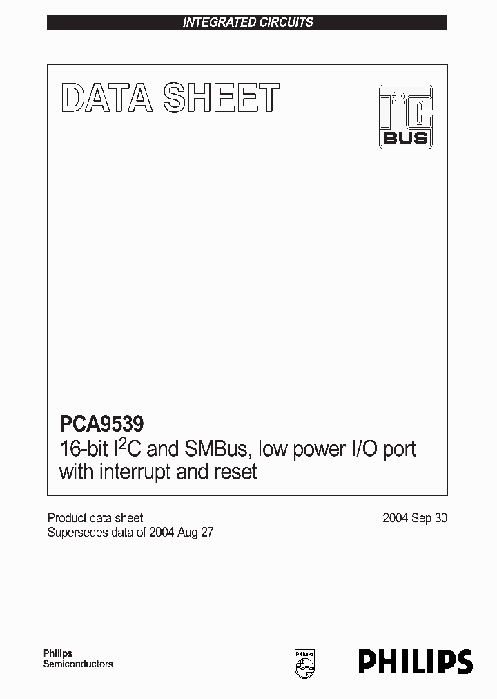 PCA9539BS_26606.PDF Datasheet