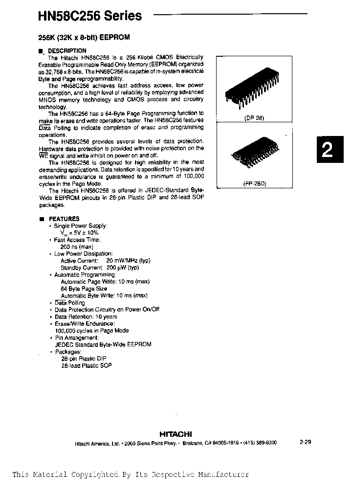 HN58C256FP-20_28716.PDF Datasheet