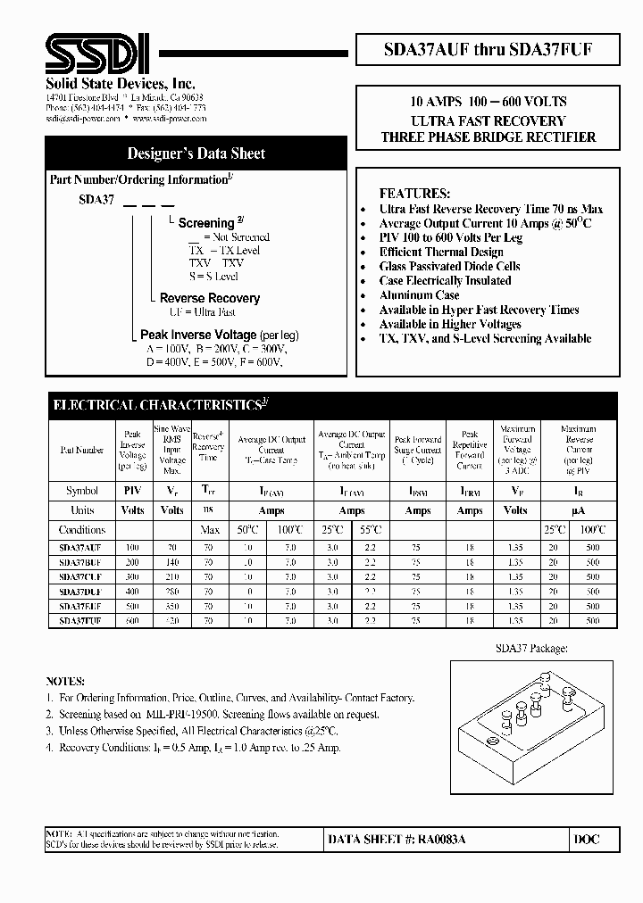 SDA37BUF_30148.PDF Datasheet