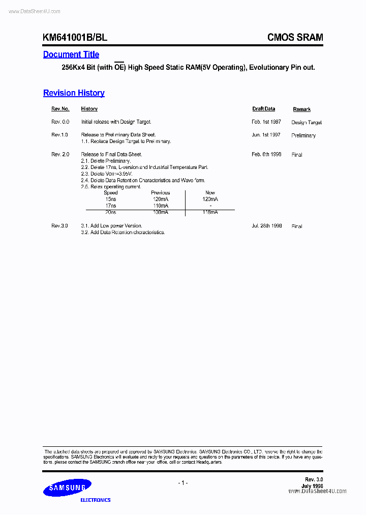 KM641001B_38036.PDF Datasheet