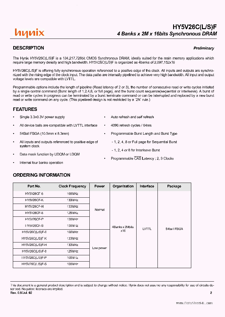 HY5V26CF_38753.PDF Datasheet