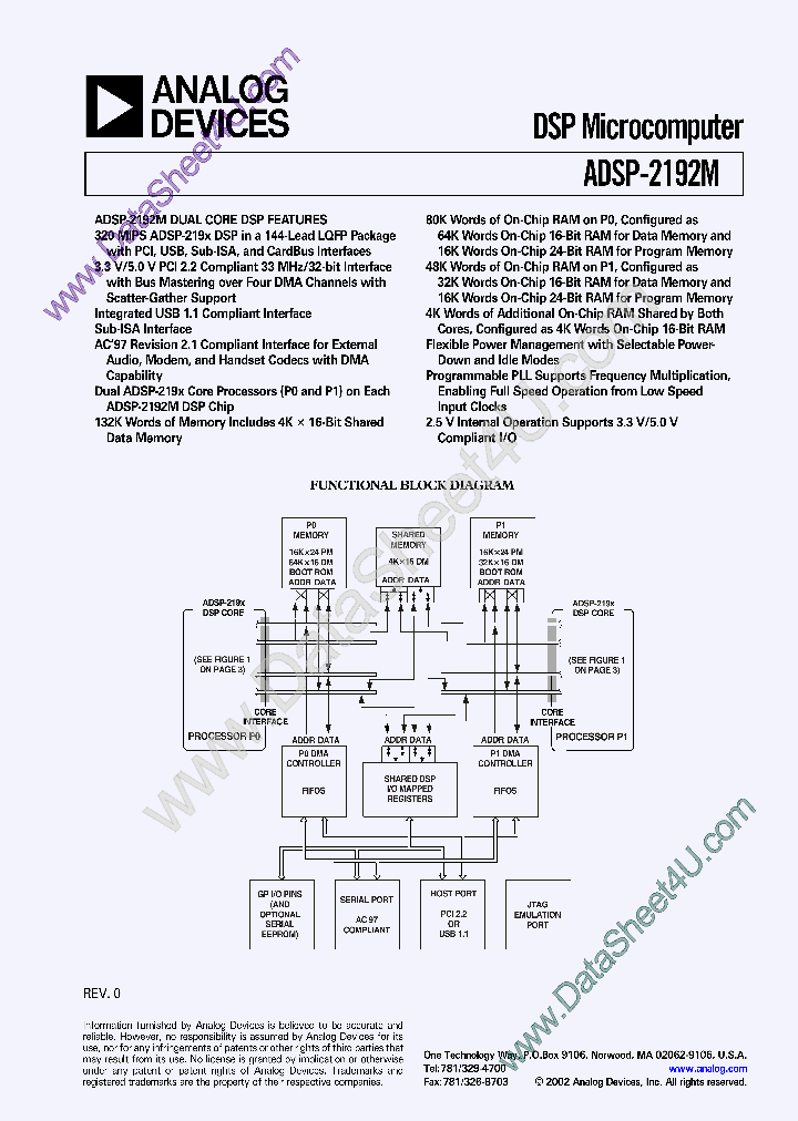 ADSP2192M_39260.PDF Datasheet