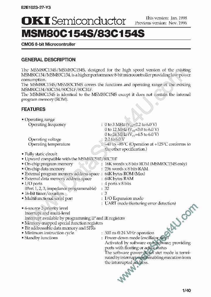 MSM80C154S_39491.PDF Datasheet