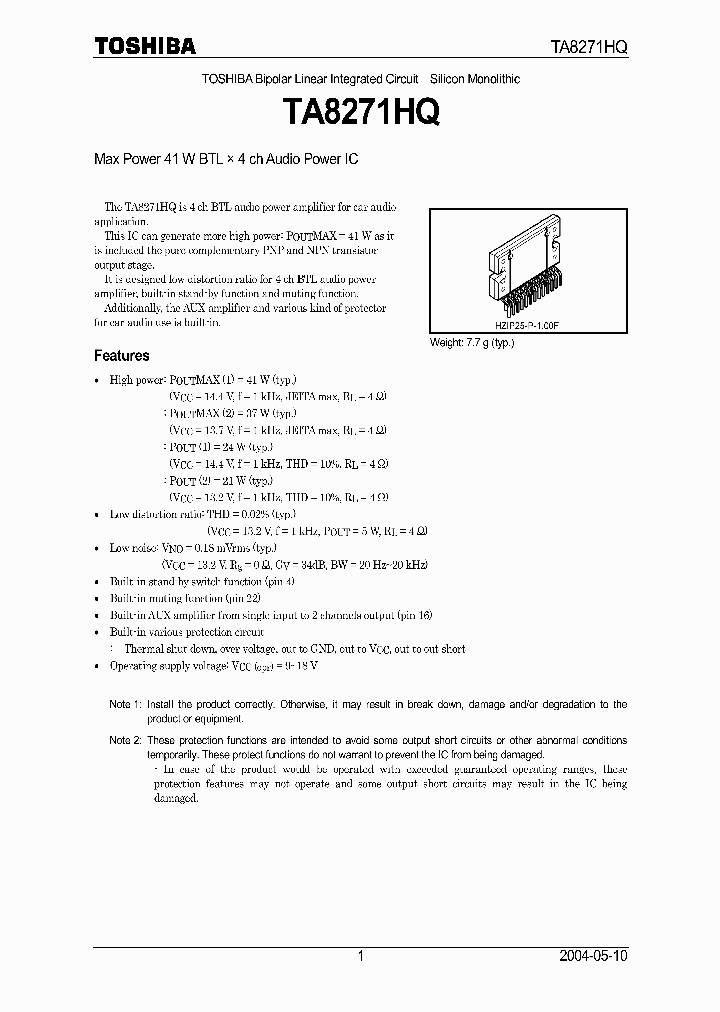 TA8271HQ_39543.PDF Datasheet