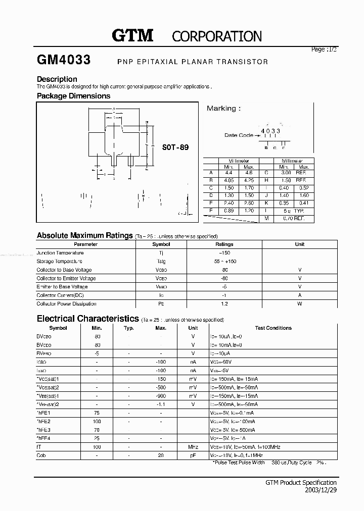 GM4033_40281.PDF Datasheet