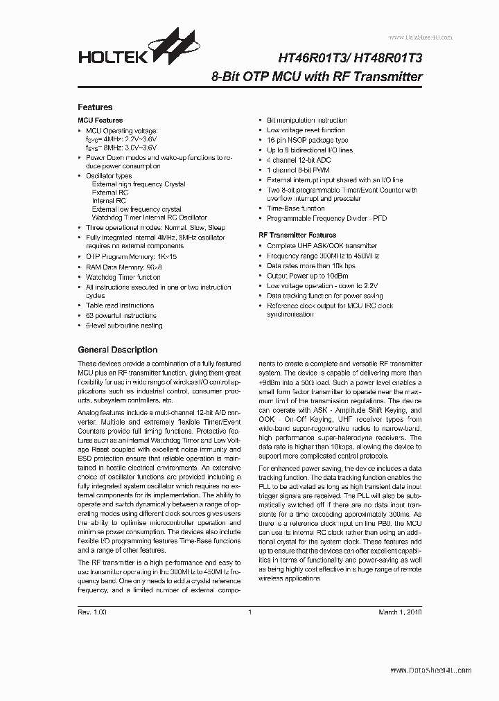 HT46R01T3_40878.PDF Datasheet