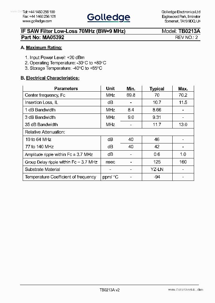 TB0213A_40913.PDF Datasheet