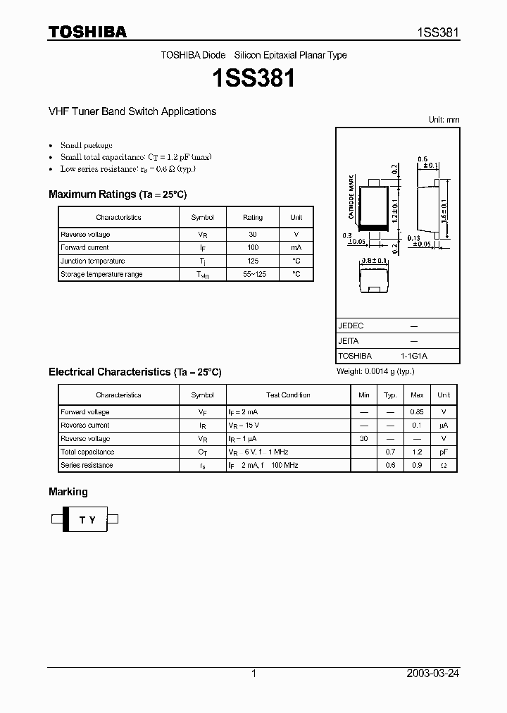 1SS381_64030.PDF Datasheet