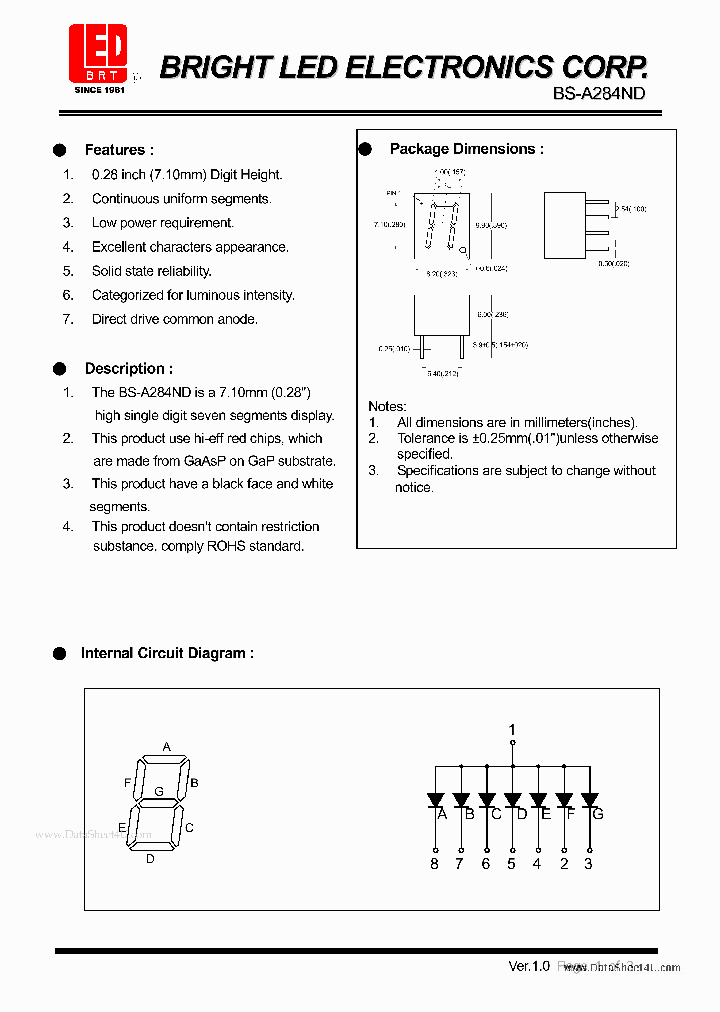 BS-A284ND_41393.PDF Datasheet
