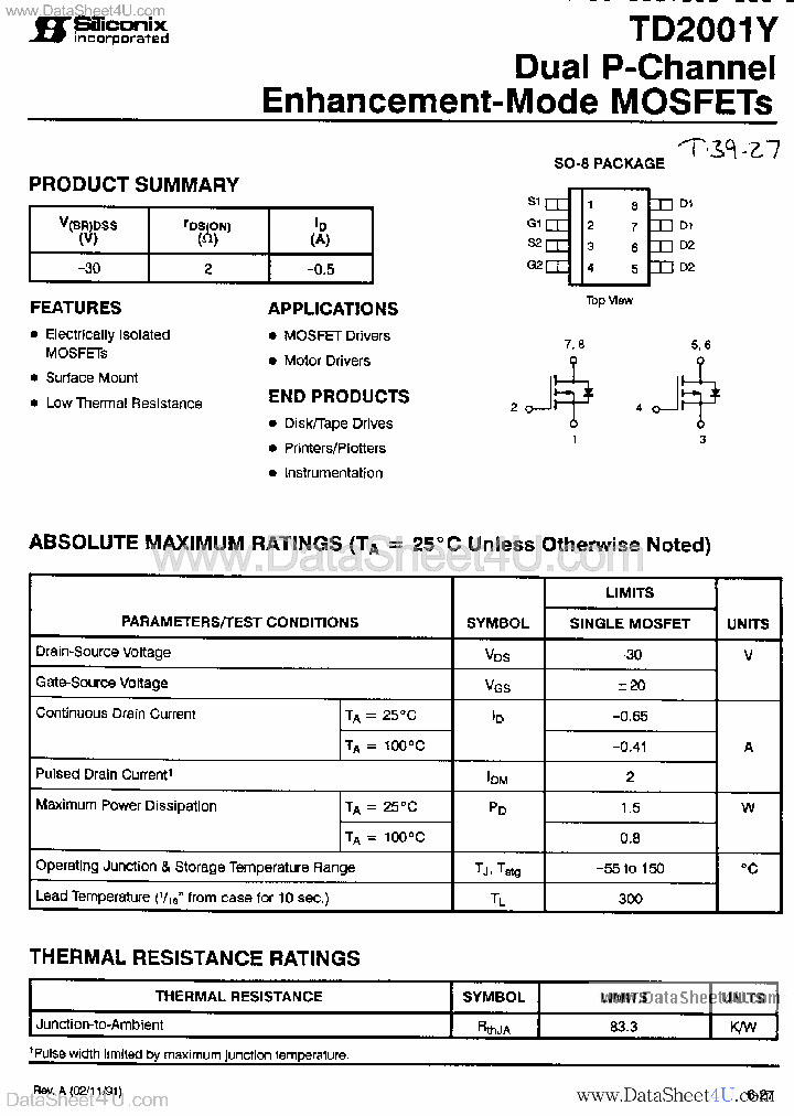 TD2001Y_42731.PDF Datasheet