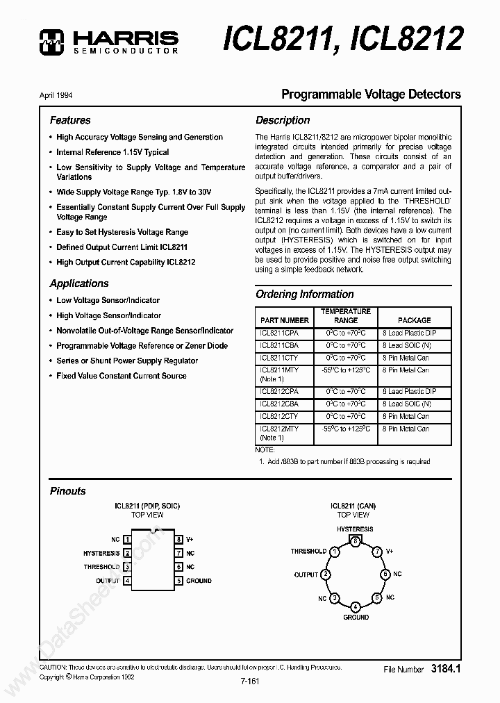 ICL8211_71492.PDF Datasheet