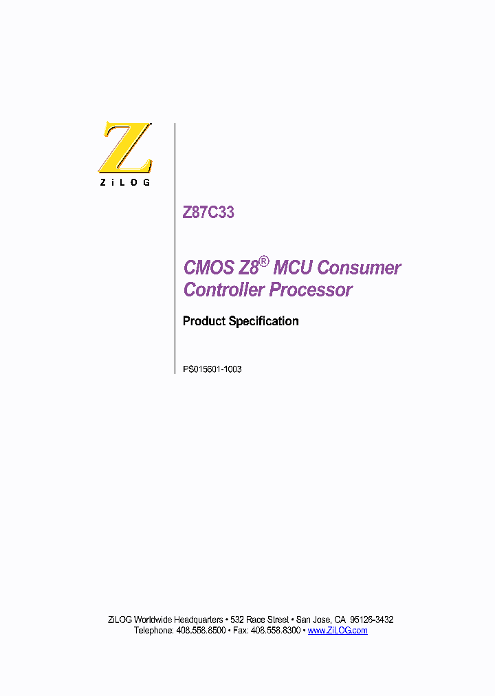 Z87C3304PEC_71731.PDF Datasheet