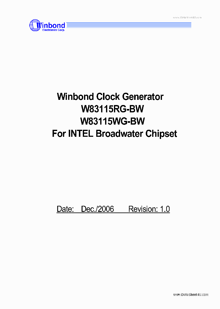 W83115RG-BW_43554.PDF Datasheet