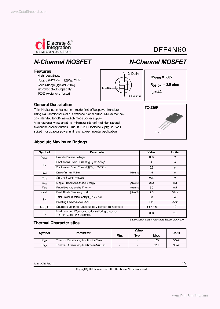 DFF4N60_43770.PDF Datasheet