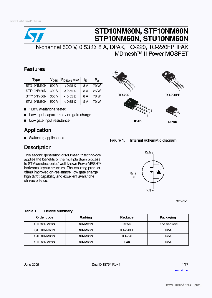 STD10NM60N_44838.PDF Datasheet