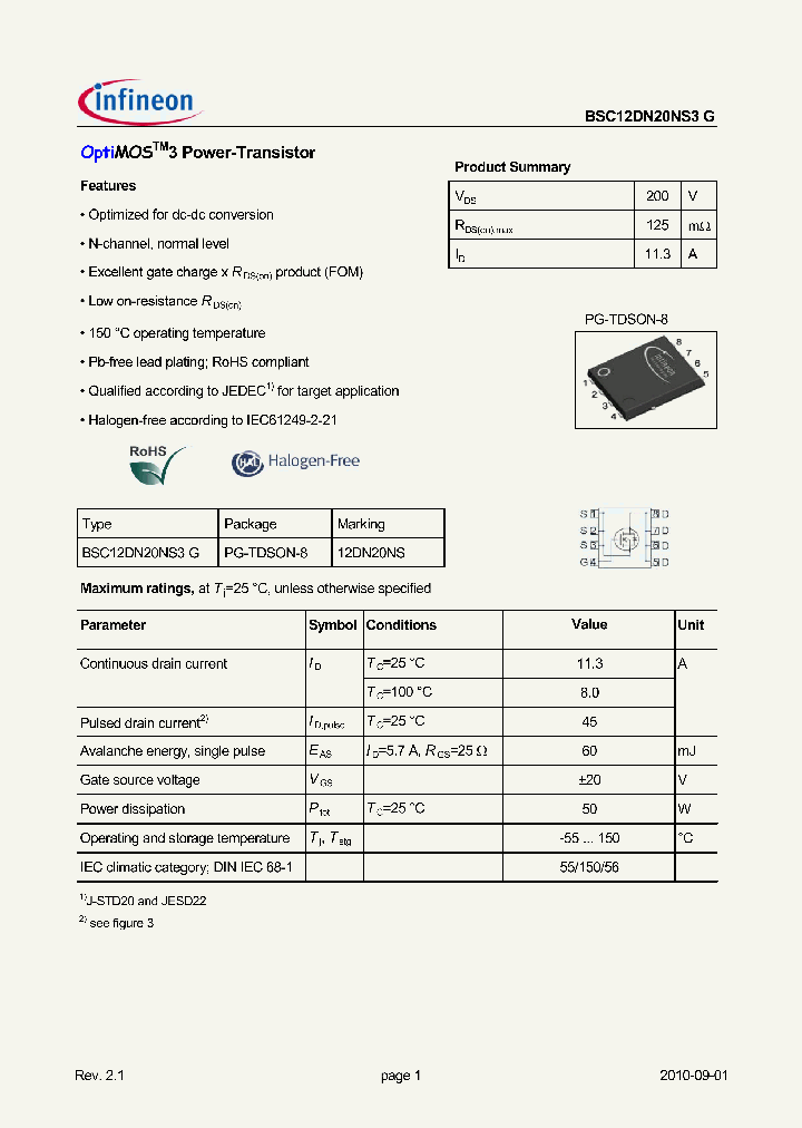 BSC12DN20NS3G_90955.PDF Datasheet