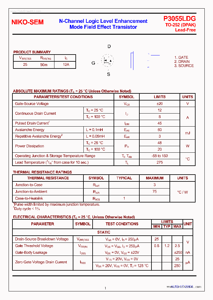 P3055LDG_45419.PDF Datasheet