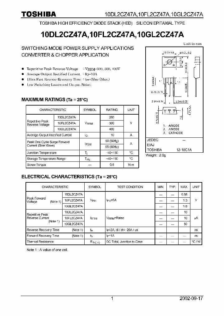 10DL2CZ47A_108203.PDF Datasheet