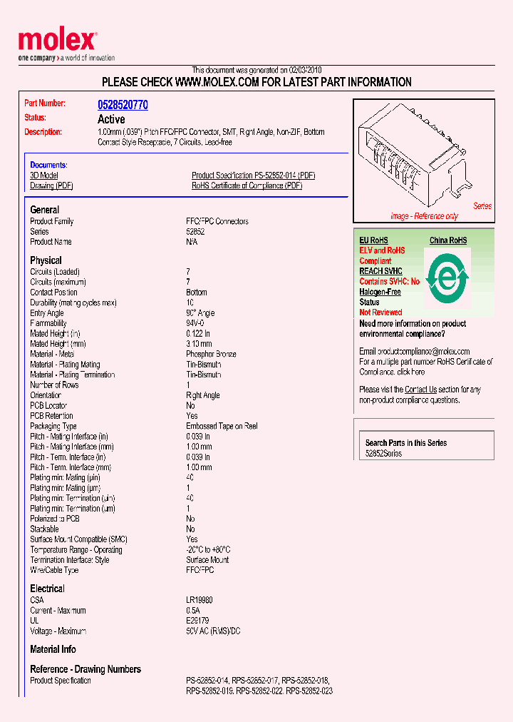 52852-0770_100926.PDF Datasheet