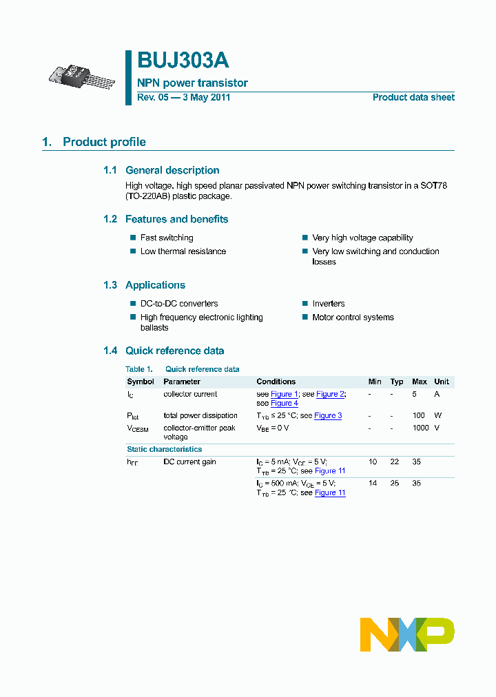 BUJ303A_124970.PDF Datasheet