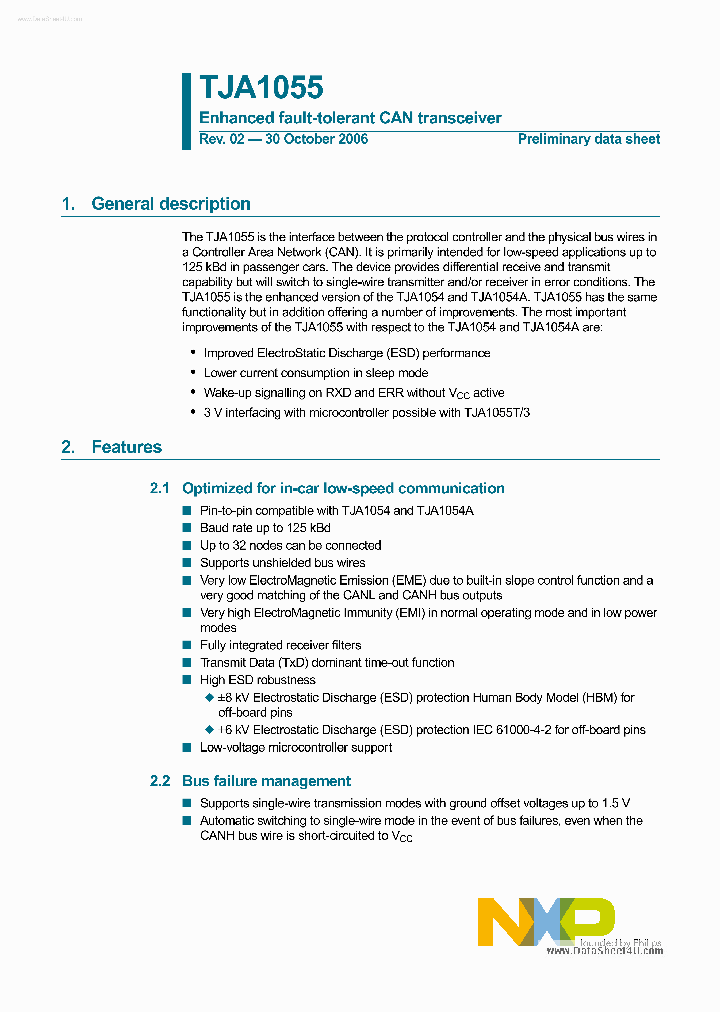 TJA1055_132989.PDF Datasheet