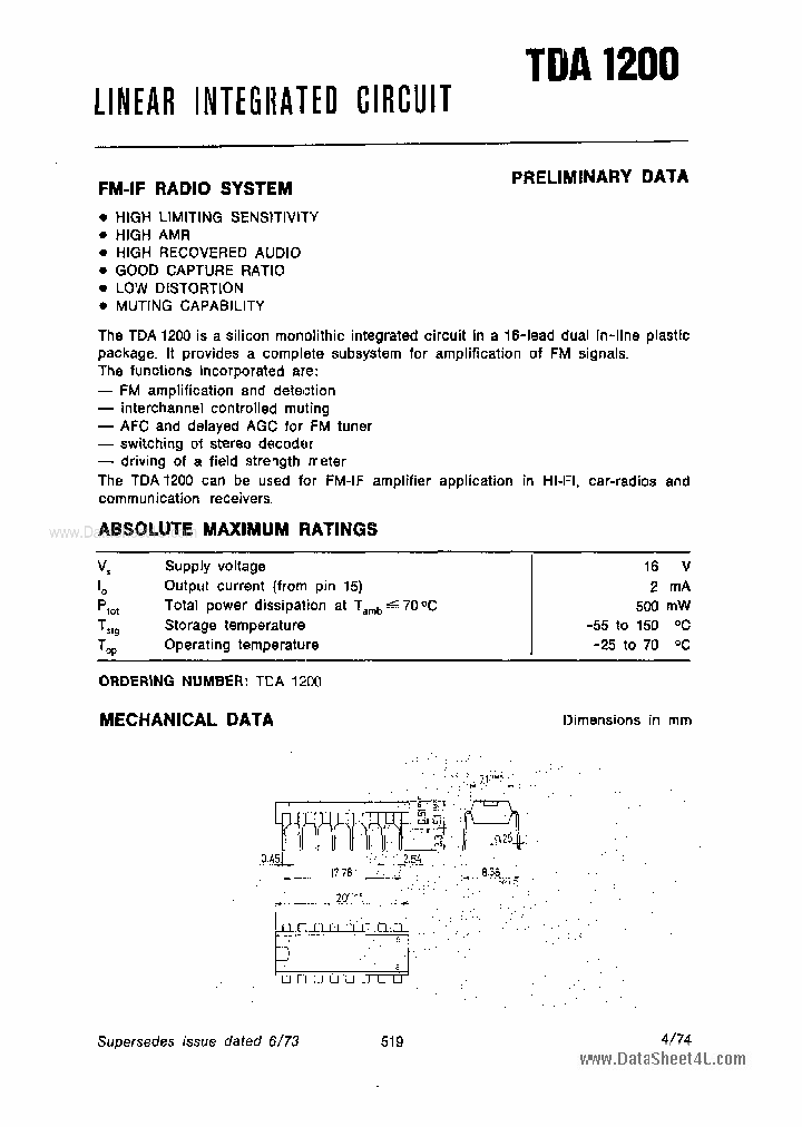 TDA1200_133247.PDF Datasheet