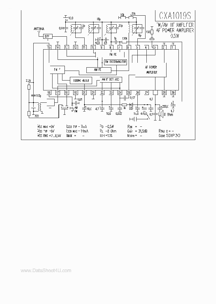 CXA1019S_136864.PDF Datasheet