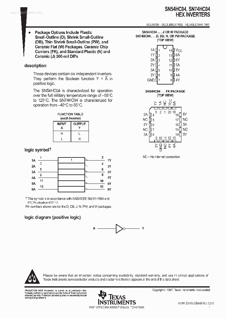 74HC04N_138506.PDF Datasheet