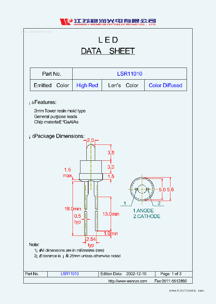 LSR11010_139890.PDF Datasheet