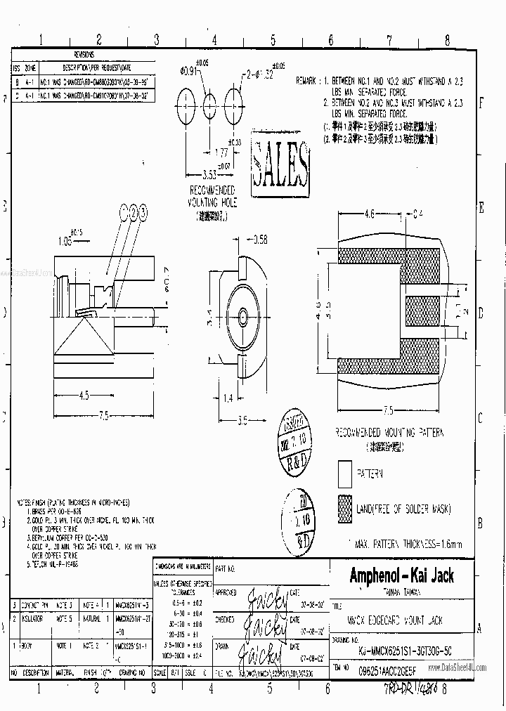 MMCX6251S1-3GT30G-50_143866.PDF Datasheet