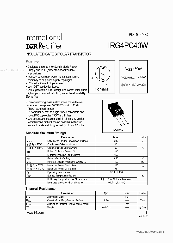 G4PC40W_145125.PDF Datasheet