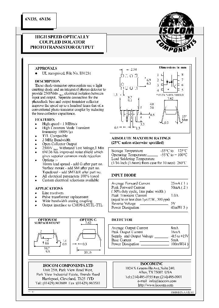 6N136_146419.PDF Datasheet