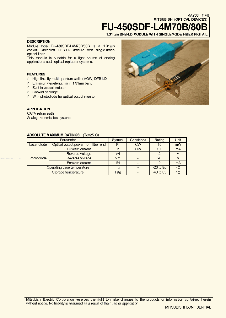 FU-450SDF-L4M70B_146690.PDF Datasheet