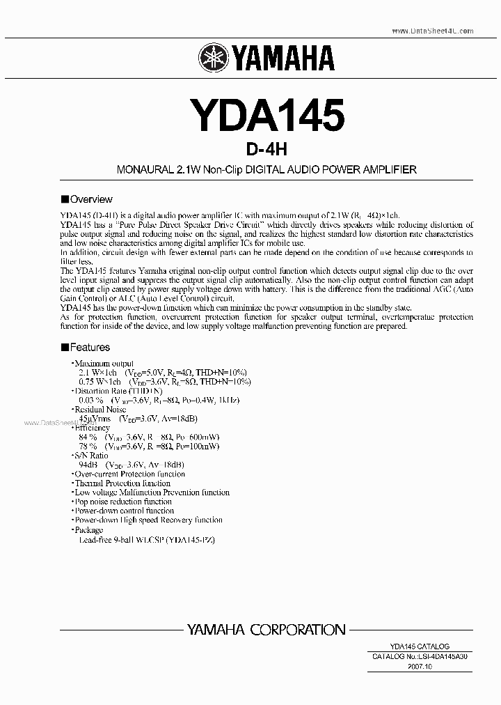 YDA145_146911.PDF Datasheet